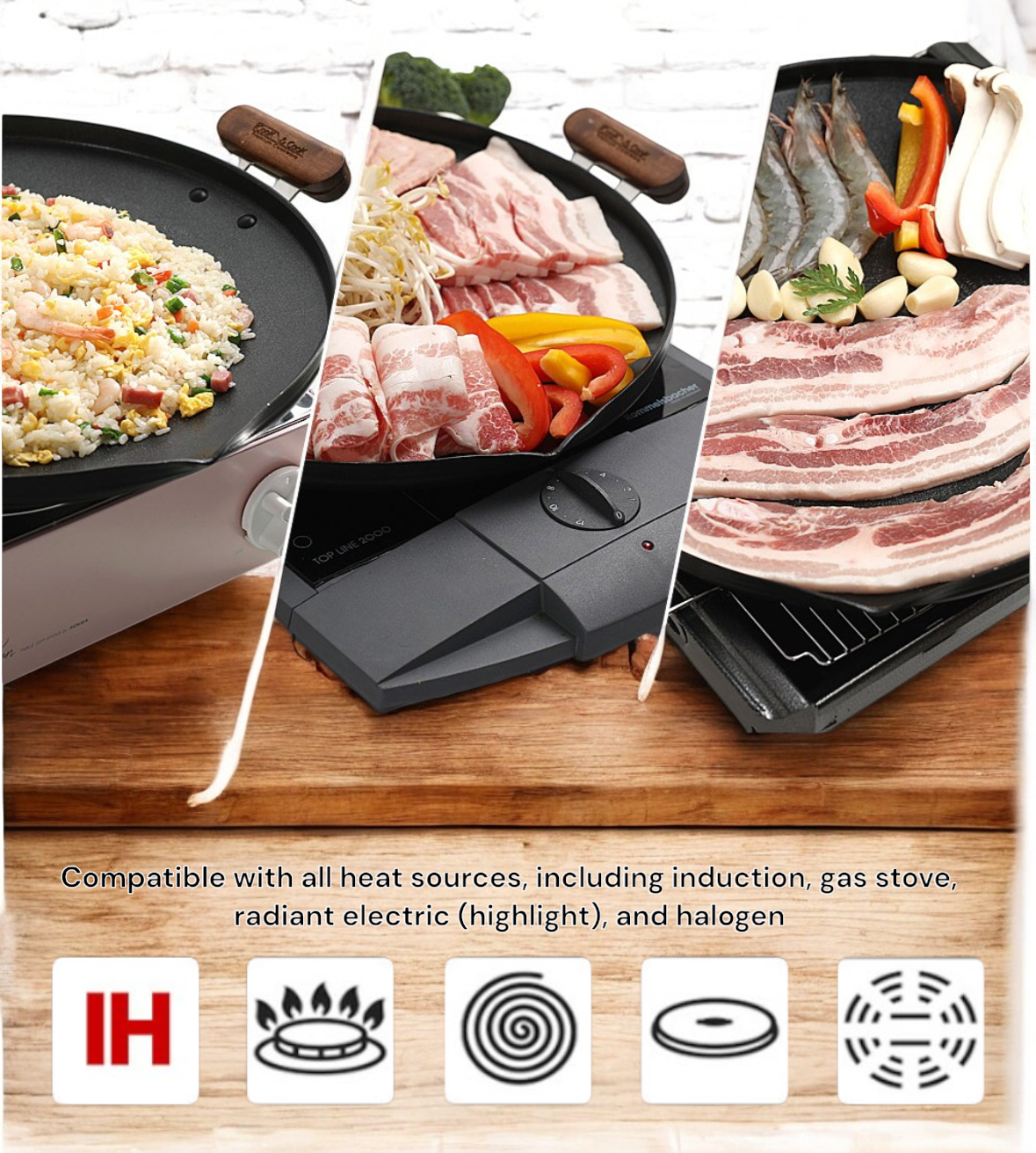 ' Deep Griddle 15inch (Made in Korea)